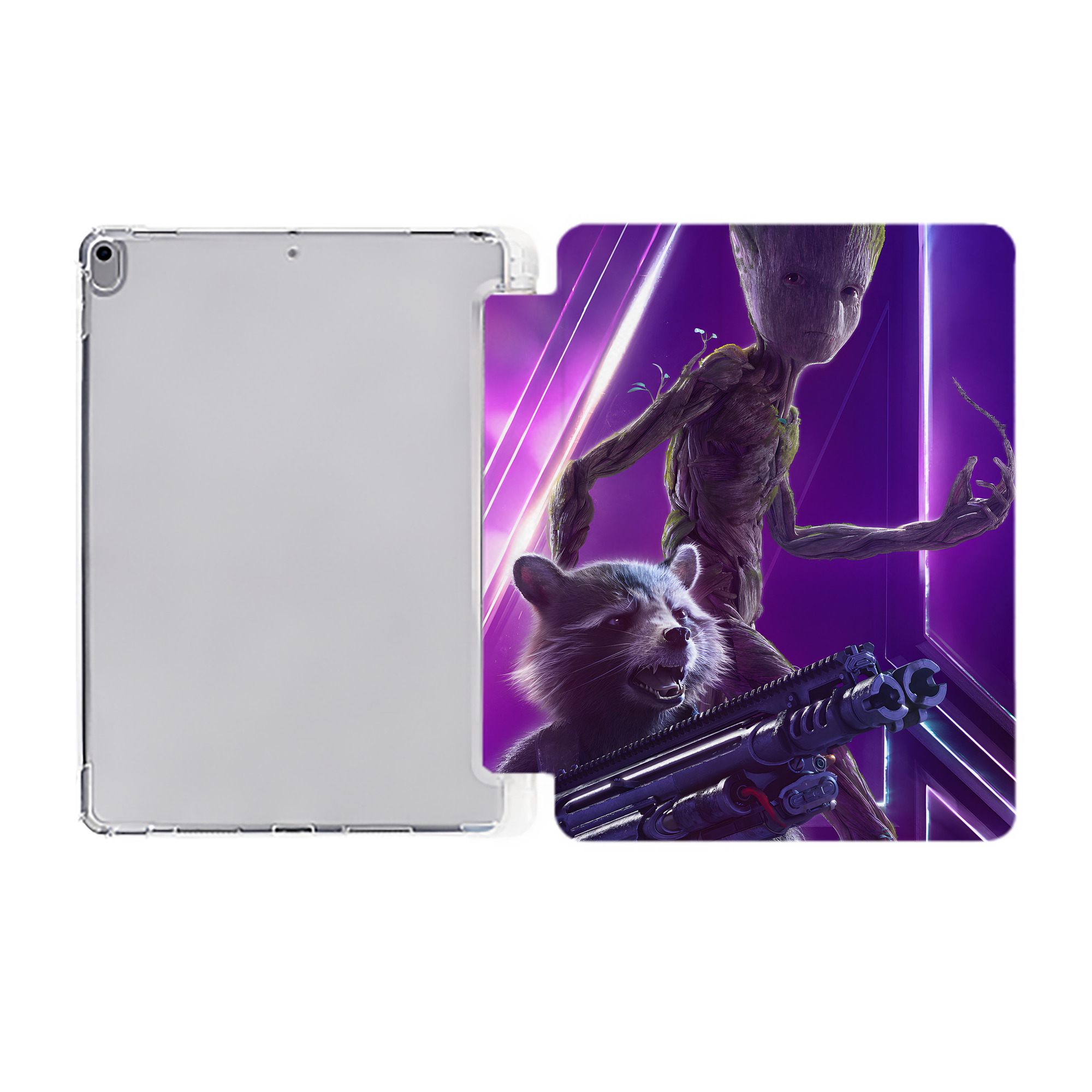 （画像用） アベンジャーズ The Avengers IPad ケース ペン収納付き 三つ折りスタンド PUレザー×シリコン 対応機種9.5/10.5/10.9インチ